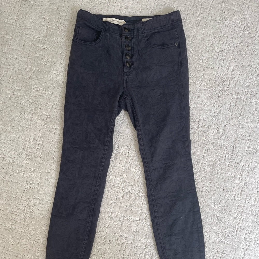 “Pilcro and the Letterpress” Women’s Patterned Skinny Jeans, Size 27